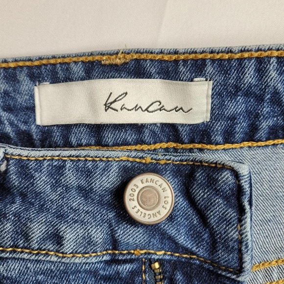 KanCan High Rise Distressed Raw Hem Skinny Jeans KC8419D cut 5937 - Picture 8 of 11